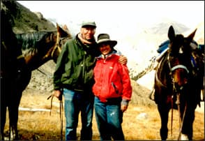 Tory & Meredith on Polychrome Pass <br>Image courtesy of the Taylors