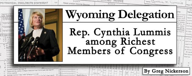 Wyoming Delegation: Rep. Cynthia Lummis among Richest Members of Congress