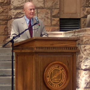 University of Wyoming president Dick McGinity. (WyoFile/Gregory Nickerson)