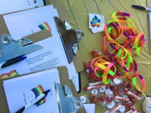 Melanie Vigil, education and outreach coordinator for ACLU of Wyoming, gathered 200 signatures in favor of a nondiscrimination ordinance in Cheyenne over the weekend. Her position is paid for through a joint grant to the ACLU and Wyoming Equality, but most local ordinance support comes from local citizens. (Wyoming ACLU)