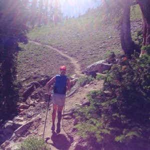 You can still make time for the mountains and keep a running routine when you take your workout to the trails. Meredith June Edwards is a former college track racer who trail runs in the summer and ski mountaineers in the winter. (courtesy Owen Leeper)