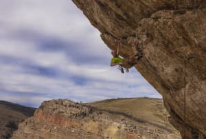 A new guide book to rock climbing in Lander features images and short profiles of local climbers, such as Vance White. (photo by Kyle Duba)