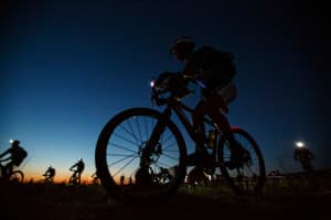 Competitors race in the dark during last year's Cameco Cowboy Tough Adventure Race. Elite teams barely sleep during the race. (courtesy Chris Radcliffe/Rev3)