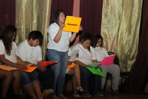 Members on the Wind River Unity Council demonstrate numerous barriers to care in a skit at the Native American Health Equity Conference. (courtesy HHS Office of Minority Health)