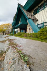 The headquarters of the Bridger-Teton National Forest in Jackson stands abandoned as the agency tries to sell part of its administrative property there to fund an new building. (Angus M Thueremer Jr/WyoFile)