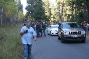 The narrow, winding Moose-Wilson Road between Teton Village and Moose draws thousands of tourists a year who clog the lane when wildlife abounds. Valley residents also use the byway as a part of their transportation network and the heavy load taxes the sensitive corner of the national park. (National Park Service)