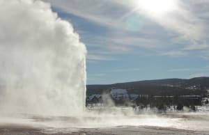 "Once I started recording, I realized each one of these features has its own voice.” said Jennifer Jarrett of the many thermal features she's captured on microphone. (Courtesy National Park Service)
