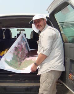 Alex Latchininsky in Uzbekistan. The UW professor's research takes him around the state, and the world. (Alex Latchininsky)