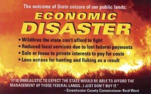 A mailer sent out by the Wyoming Hunters and Anglers Alliance. The group is an example of progressive causes in Wyoming using "dark money" tactics. This mailing was cited in a complaint filed by the Wyoming Republican party.