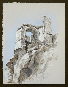Travel Drawing: Ibrahimpasa, Turkey, by Doug Russell