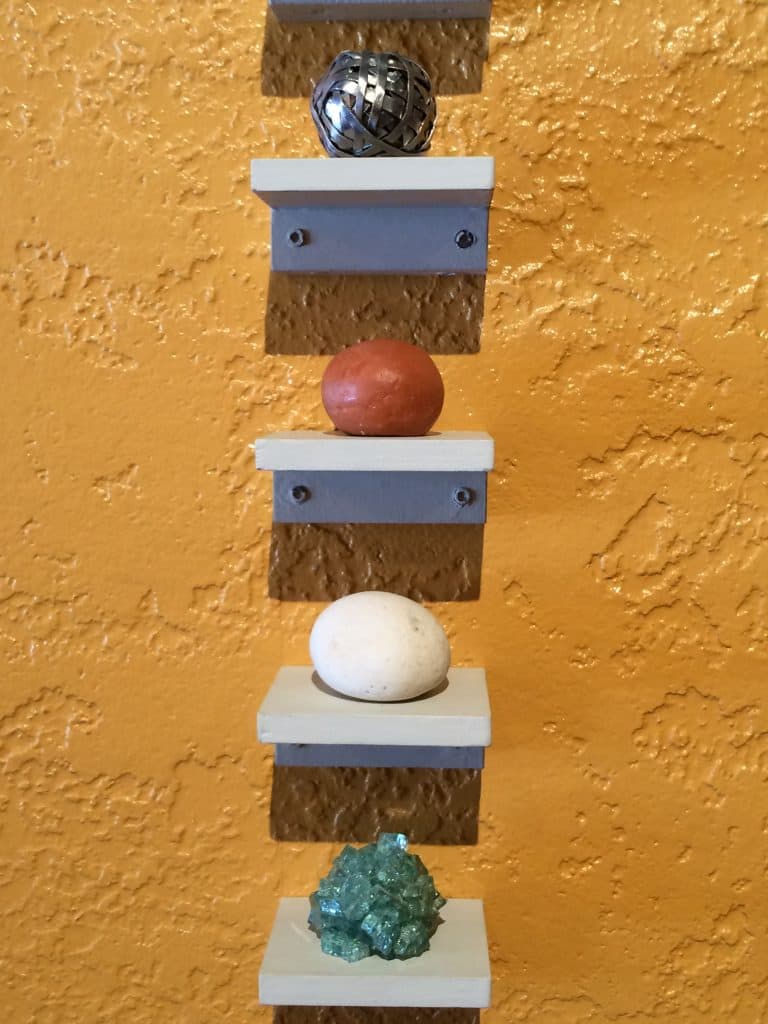 Linda Ryan, Offerings (detail). Mixed media, 2013. (Sue Sommers) 