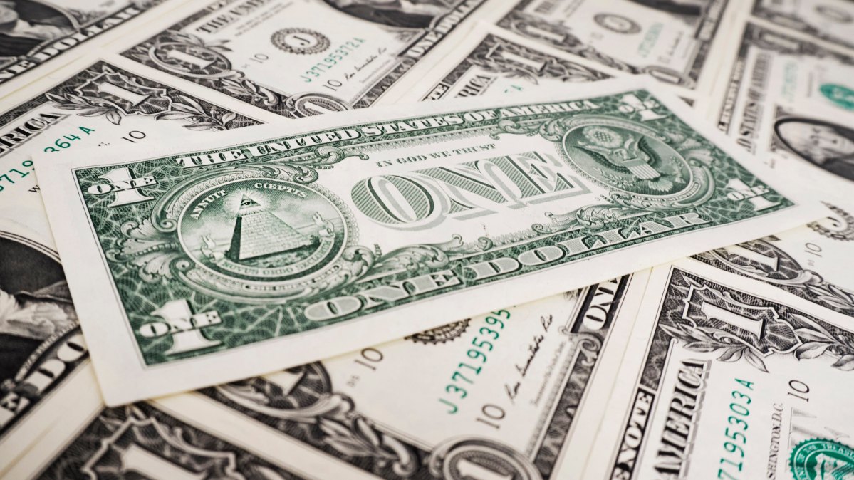 A bunch of dollar bills