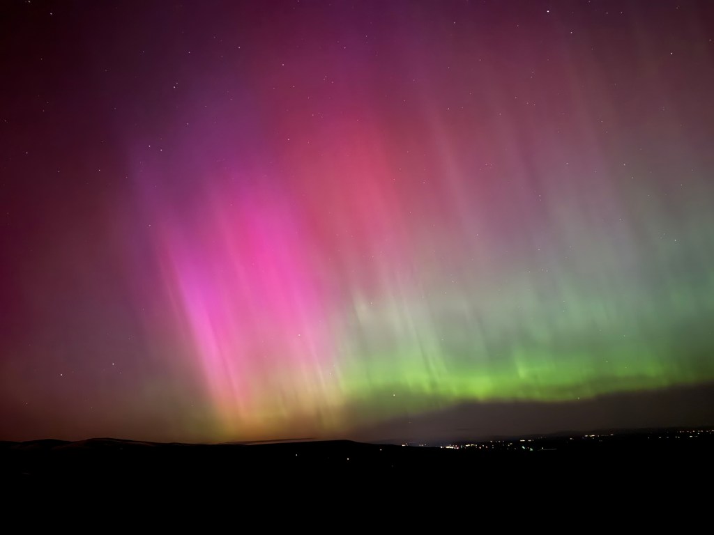 Northern lights over Lander