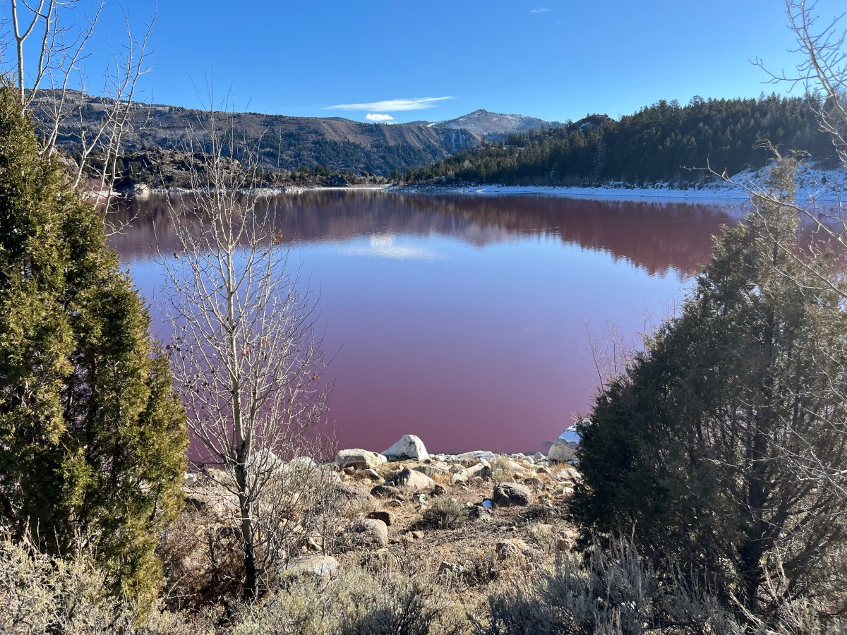 A once-beloved Pinedale fishing hole turned red, and no one knows why