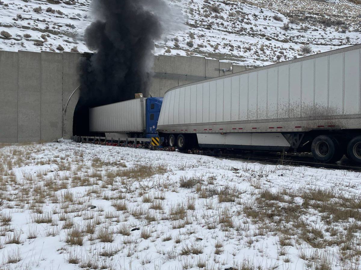 Deadly crash kills 2, ignites major fire inside I-80 tunnel near Green River