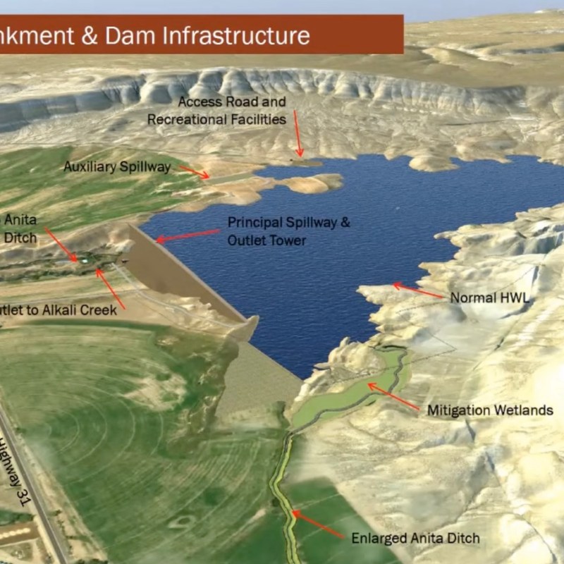 Private property condemnation for proposed Alkali Dam on hold for water board election