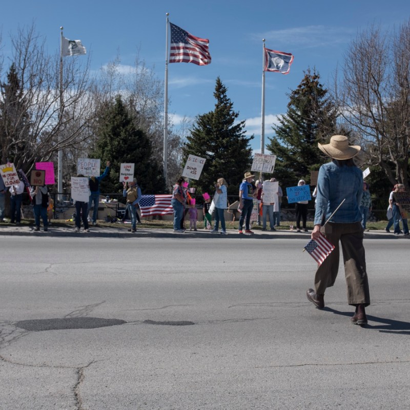 No Kings day in small town Wyoming