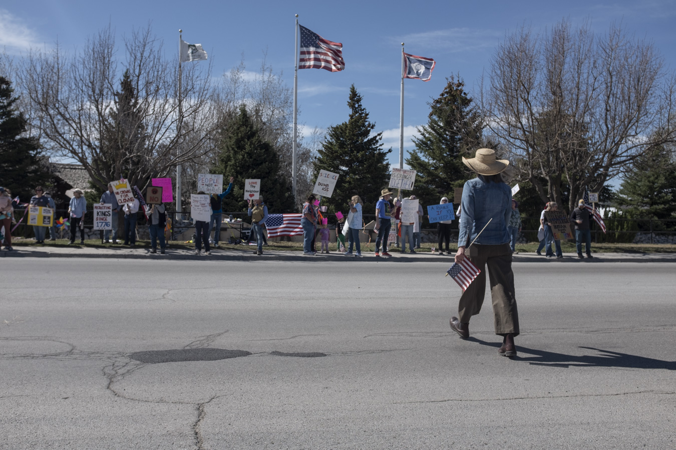 No Kings day in small town Wyoming