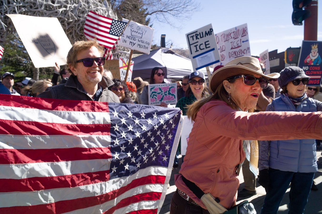 Across the state, Wyomingites protest war in Iran, immigration policies, other grievances