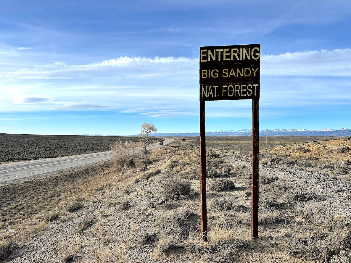 The smallest national forest rises over western Wyoming