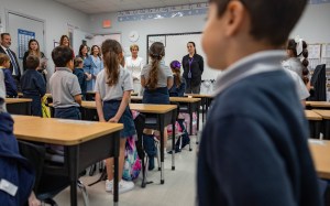 Secretary of Education Linda McMahon visits students at True North Classical Academy of Dadeland in Miami, Fla. (Department of Education)