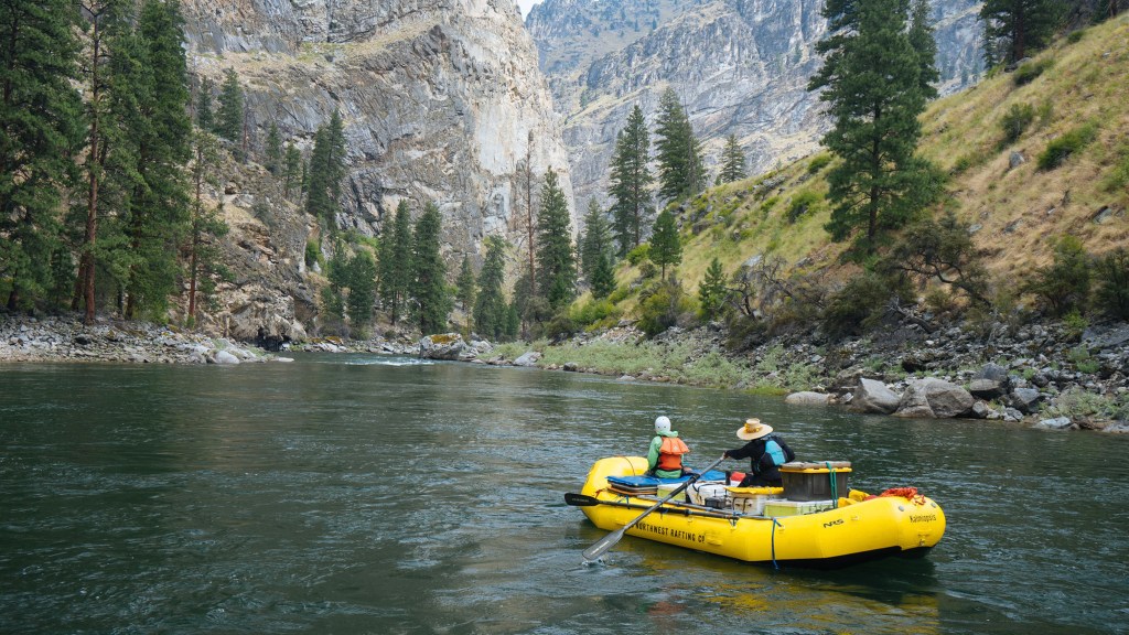 Rafting on Idaho's Middle Fork of the Salmon River in Idaho’s Frank Church River of No Return Wilderness.