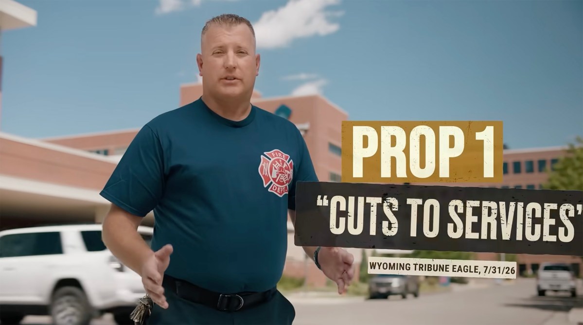 A screenshot from a campaign against a residential property tax cut.
