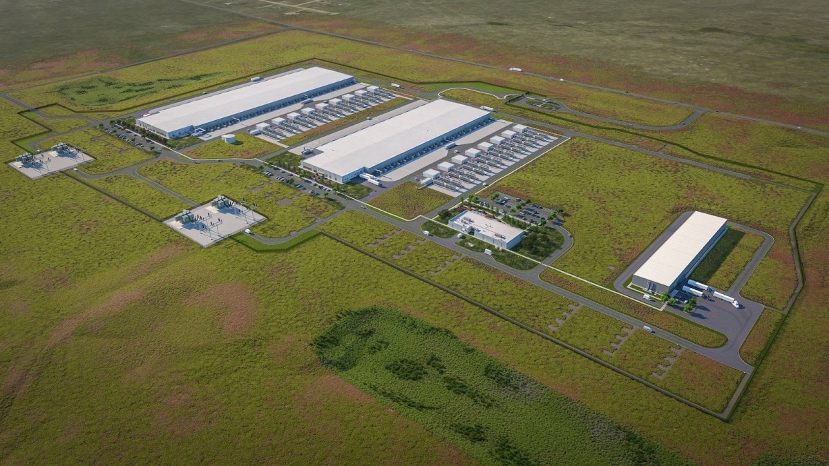 A rendering of the Meta Cheyenne Data Center.