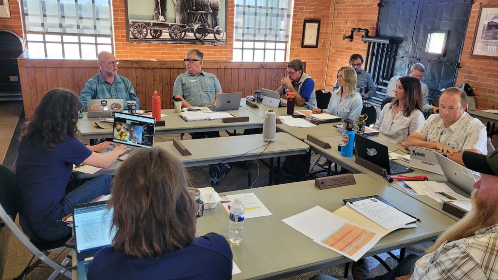 Members of the Wyoming Outdoor Recreation and Tourism Trust Fund board meet.